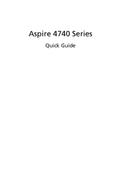 Acer Aspire 4740G Acer Aspire 4740 Notebook Series Start Guide