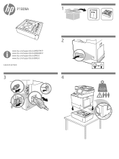 HP Color LaserJet Enterprise M652 1x550 Tray Installation Guide