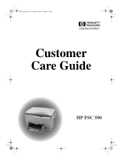 HP PSC 500 HP PSC 500 - (English) Customer Care Guide