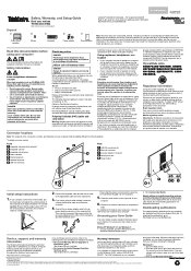 Lenovo ThinkCentre E63z (English) Safety, Warranty and Setup Guide