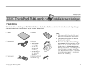 Lenovo ThinkPad R40 Swedish - Setup Guide for ThinkPad R40