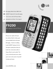 LG F9200 Data Sheet (English)