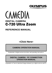 Olympus C-720 C-720 Ultra Zoom Reference Manual (5 MB)