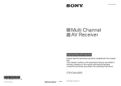 Sony STR-DA6400ES Using Network Features