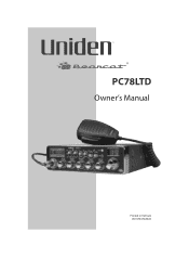 Uniden PC78LTD Owners Manual