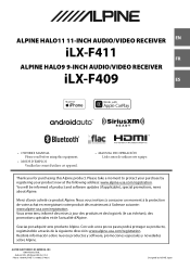 Alpine iLX-F411 Owners Manual 1