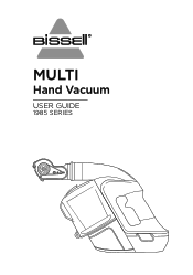 Bissell Multi Cordless Handheld Vacuum 1985 User Guide