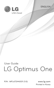 LG LGP504 Owners Manual - English