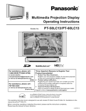 Panasonic PT60LC13 Multi-media Display