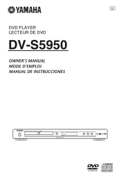 Yamaha dvd-s5950 Owners Manual