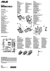 Asus B85M-E R2.0 Quick Start Guide