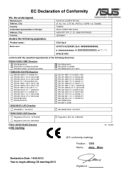 Asus GTX770-DC2OC-4GD5 CE certification - English version