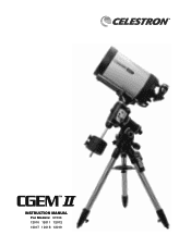 Celestron CGEM II 1100 Schmidt-Cassegrain Telescopes CGEM II EQ Mount Manual 5languages