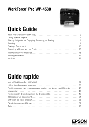 Epson WorkForce Pro WP-4530 Quick Guide