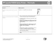 HP LaserJet P2055 HP LaserJet P2050 Series - Print Tasks