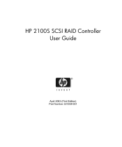 HP Server tc2120 HP 2100S SCSI RAID - User Guide (337208-001)
