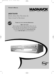 Magnavox MRV700VR User manual,  English