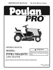 Poulan PPR17H42STC User Manual