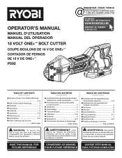 Ryobi P592 Operation Manual
