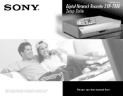 Sony SVR-2000 Setup Guide