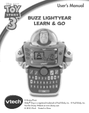 Vtech Buzz Lightyear Learn & Go User Manual