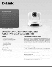 D-Link DCS-5635 Datasheet for DCS-5635