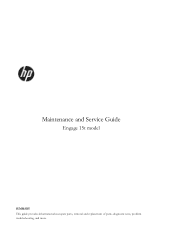 HP Engage 15t Maintenance and Service Guide