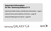 Samsung SM-G900P Legal Sprint Wireless Sm-g900p Galaxy S 5 Kit Kat English Iib Ver.kk_f4 (English(north America))