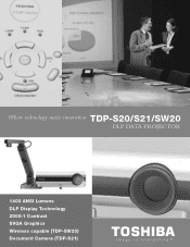 Toshiba TDP-SW20 Brochure
