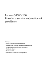 Lenovo V100 (Slovakian) Service and Troubleshooting Guide