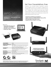 ViewSonic WPG-360 Brochure