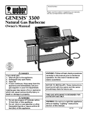 Weber Genesis 3300 LP Owner Manual