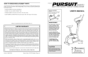 Weslo Pursuit 895i User Manual