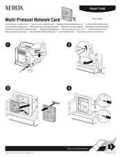 Xerox 6130N Instruction Sheet - Multi-Protocol Network Card