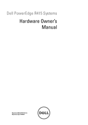 Dell PowerEdge R415 Hardware Owner's Manual