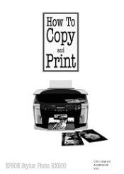 Epson RX500 How To Copy and Print Booklet
