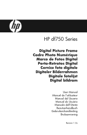 HP DF1000A3 HP df750 Digital Picture Frame - User Manual