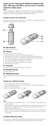 Huawei E161 Quick Start Guide
