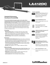 LiftMaster LA412DC LA412DC Sell Sheet Manual