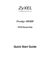 ZyXEL P-100MH Quick Start Guide