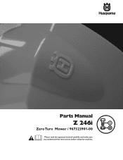 Husqvarna Z246i Parts Manual