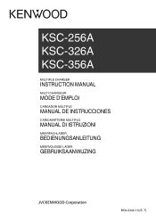 Kenwood KSC-326A Operation Manual 1