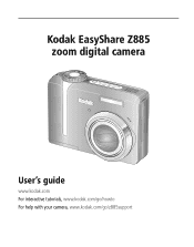 Kodak EasyShare Z885 User's Guide