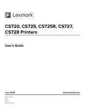 Lexmark CS728 Users Guide PDF