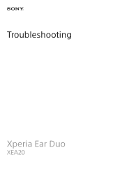 Sony Xperia Ear Duo Troubleshooting