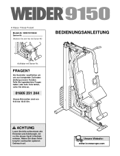 Weider 9150 German Manual