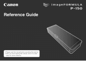 Canon imageFORMULA P-150M Personal Document Scanner Reference Guide