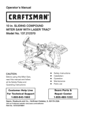 Craftsman 21237 Operation Manual