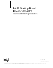 Intel D845PT Product Specification