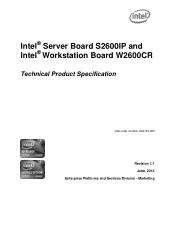 Intel W2600CR Technical Product Specification